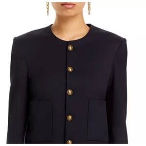 Frame navy wool blend jacket. Brand new with tags.